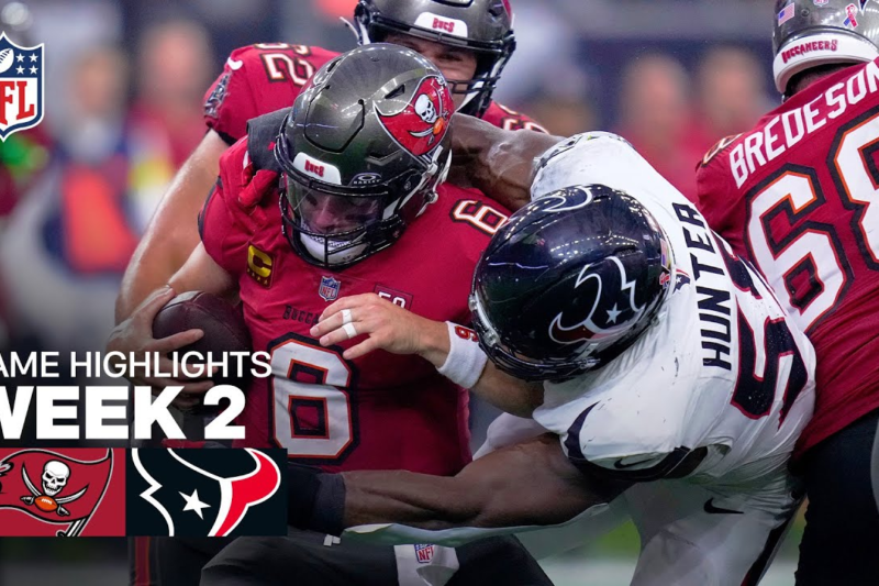 Tampa Bay Buccaneers vs Houston Texans Match Player Stats.