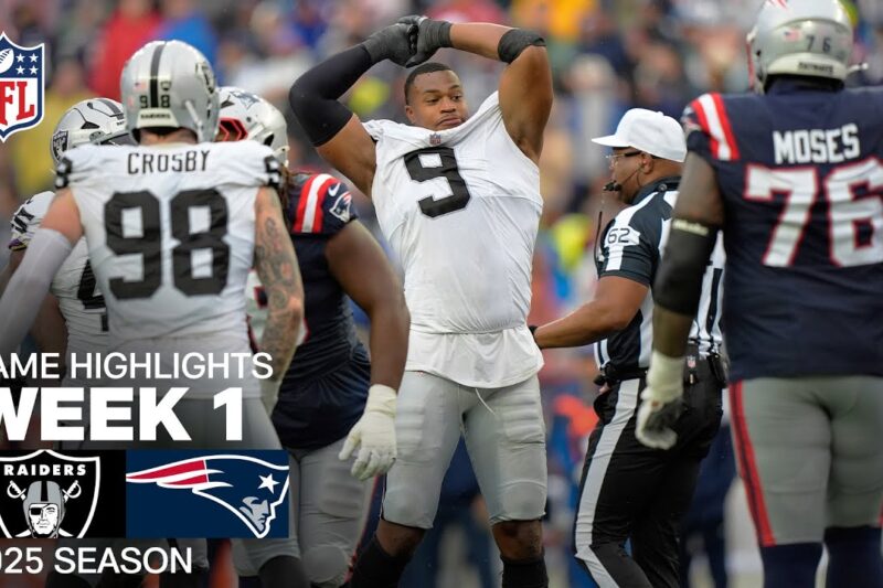 Las Vegas Raiders vs New England Patriots Match Player Stats